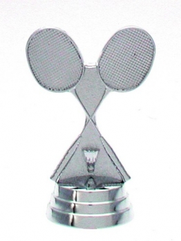 Figur Badminton silber 79mm