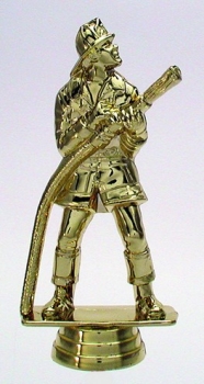 Figur Feuerwehr gold 135mm