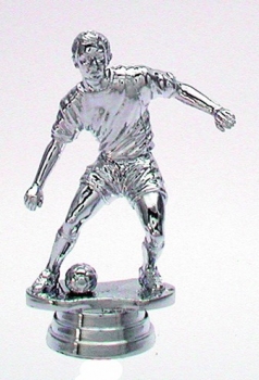 Figur Fussballer silber 88mm