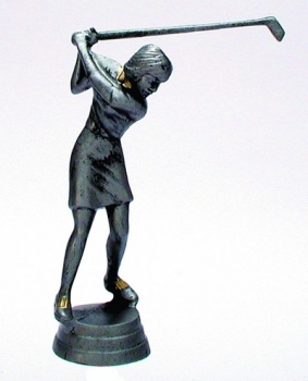 Figur Golf Damen resin 112mm