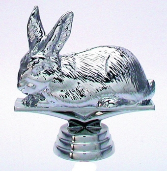 Figur Kaninchenzucht silb.90mm