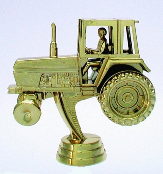 Figur Traktor gold 102mm