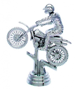 Figur Motorsport silber 114mm