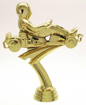 Figur Kart gold 139mm