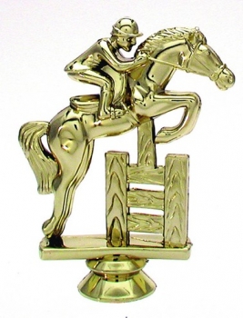 Figur Springreiten gold 109mm