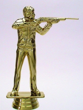 Figur Gewehrschütze gold 140mm