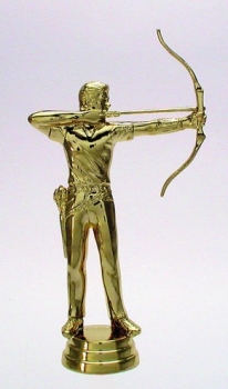 Figur Bogenschütze gold 127mm