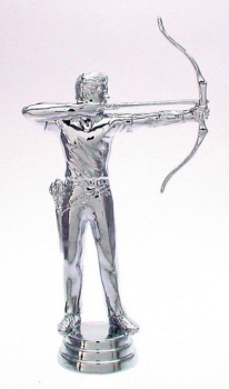 Figur Bogenschütze silb. 127mm
