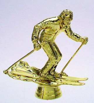 Figur Skifahren gold 117mm