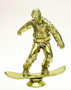 Figur Snowboard gold 133mm