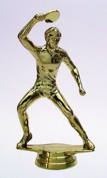 Figur Tischtennis He gold130mm