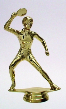 Figur Tischtennis Da gold130mm