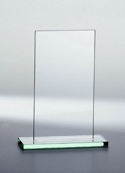 Glastrophäe Rechteck 190x100mm