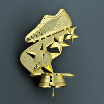 Figur Fußball 3-St.+Schuh gold