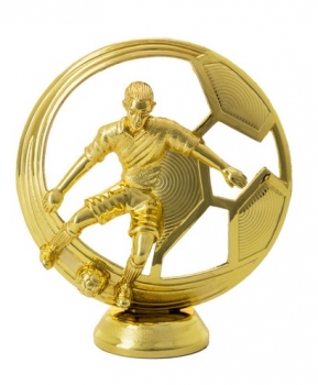 Figur Fussball gold 127mm