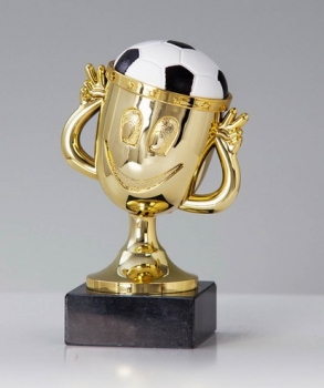 Fussballtrophäe Funny-Cup 12cm