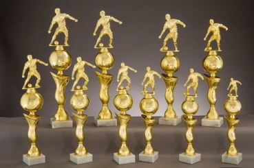 Fußballtrophäen-Serie He. gold
