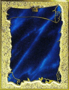 Targa blau-gold  13x10cm