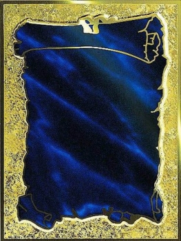 Targa blau-gold  16x12cm