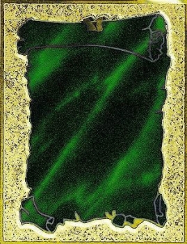 Targa grün-gold  13x10cm