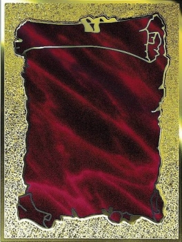Targa rot-gold  20x15cm