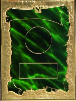 Targa grün-gold 15x20cm für5cm