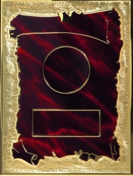 Targa rot-gold 15x20cm für 5cm