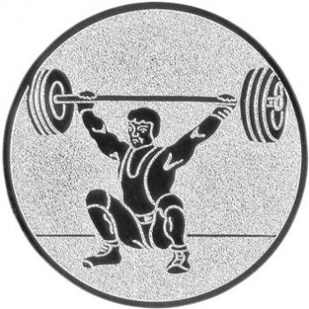 Emblem Gewichtheben Ø50