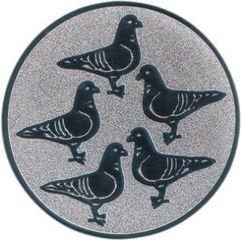 Emblem 5 Tauben Ø25