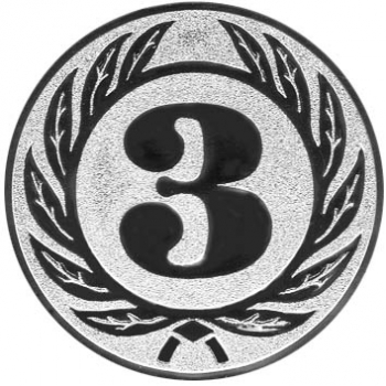 Emblem Zahl 3 Ø50