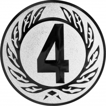 Emblem Zahl 4 Ø50