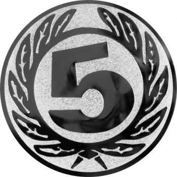 Emblem Zahl 5 Ø25
