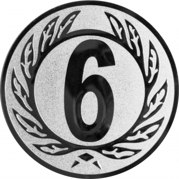 Emblem Zahl 6 Ø25