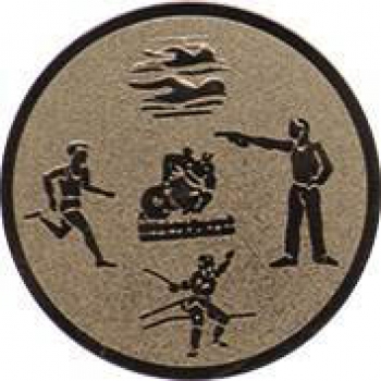 Emblem 5-Kampf Ø 50mm