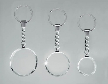 Schlüsselanhänger Glas Ø30mm