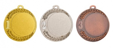Zamak-Medaille Ø70mm silber