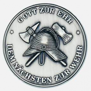 Emblem Ø75mm geprägt poliert